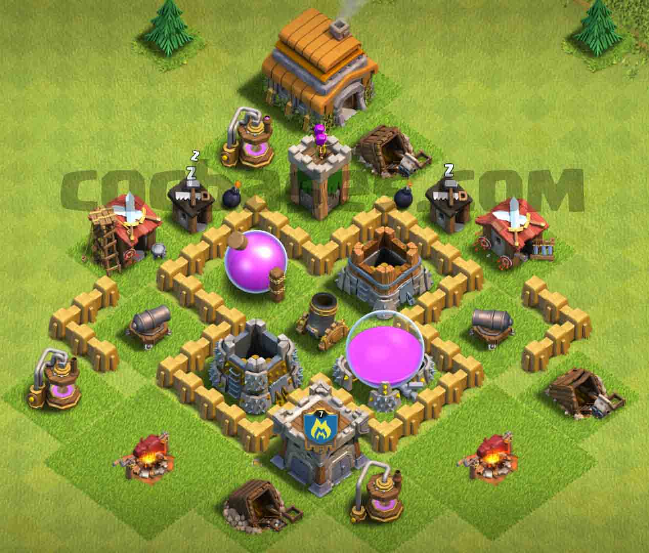Best loot protecting base town hall 3